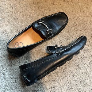 Men's Leather Black Driving Shoes 11